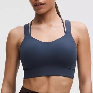 Lululemon Athletica Dual-Strap Sports Bra - Dark Blue